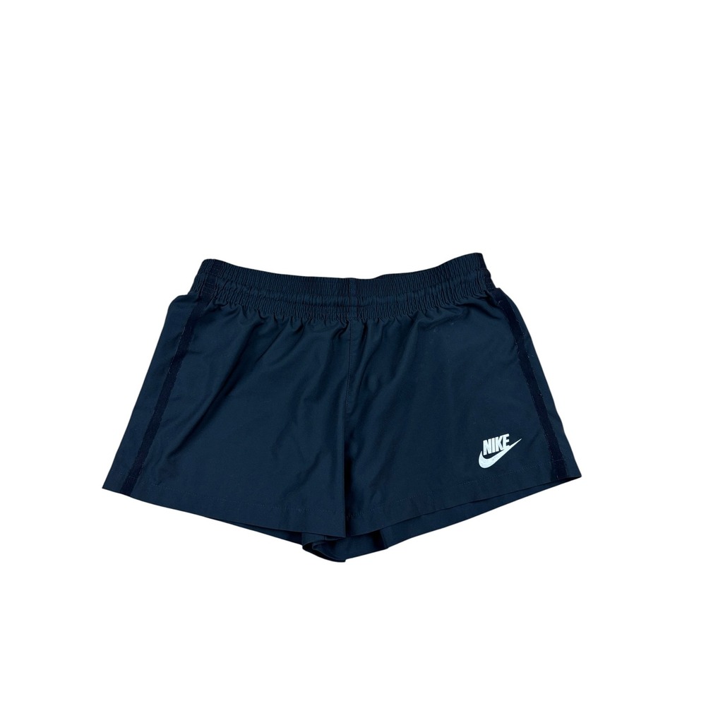 Nike Womens Black Running 3" Shorts Elastic Waist Rear Zip Pocket XS